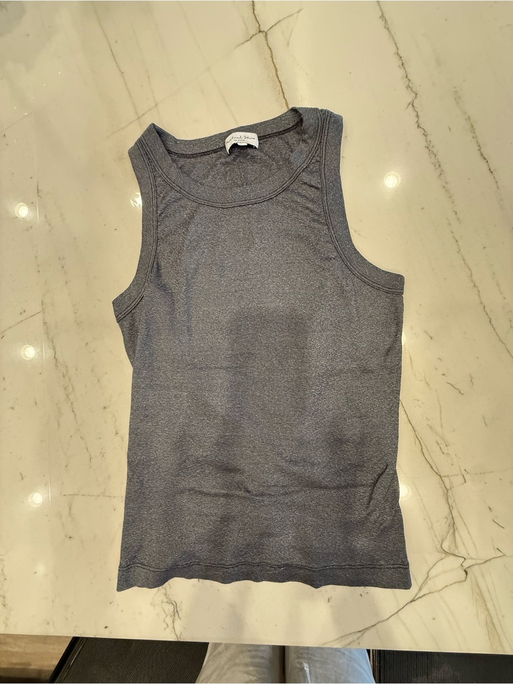 Michael Stars Dark Gray Tank Top with Silver Flecks